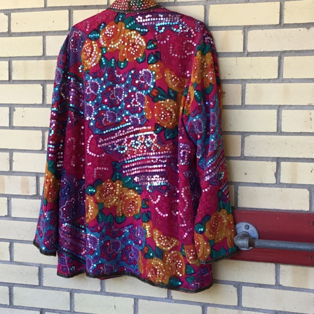 Judith Ann Creations. Glitzy and Glamorous Embellished Vintage Jacket! - Picture 2 of 12